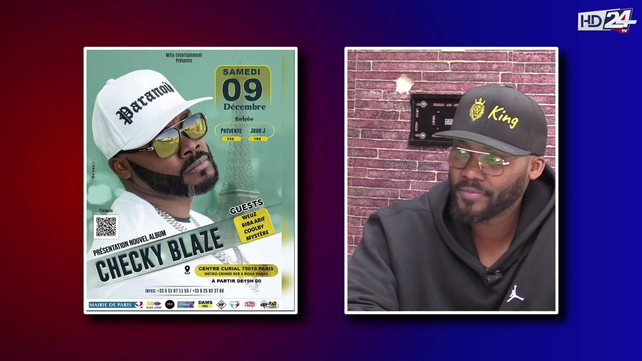 HD24TV: Débriefing du concert Hip Hop Galsen à Paris et Promo du concert de Checky Blaze