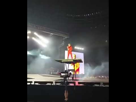 L’entrée de Youssou Ndour au concert de Burna Boy au Stade de France