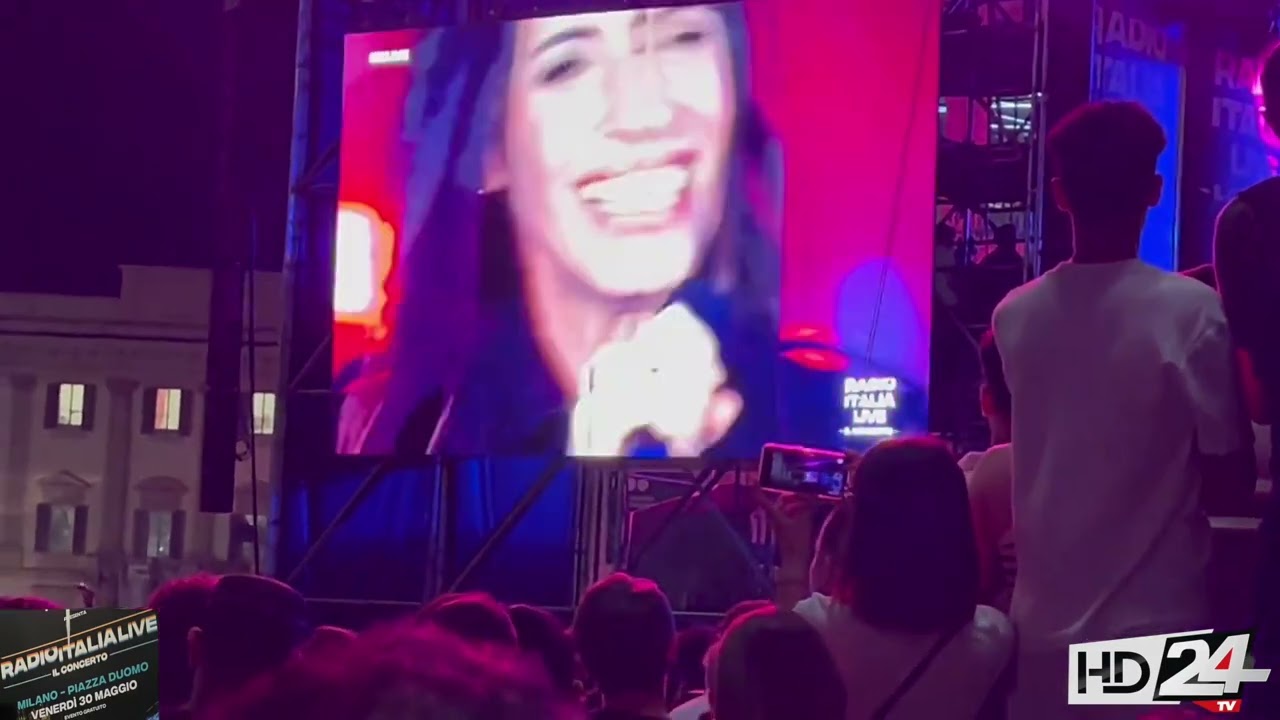 Concerto di Radio Italia alla piazza Duomo di Milano